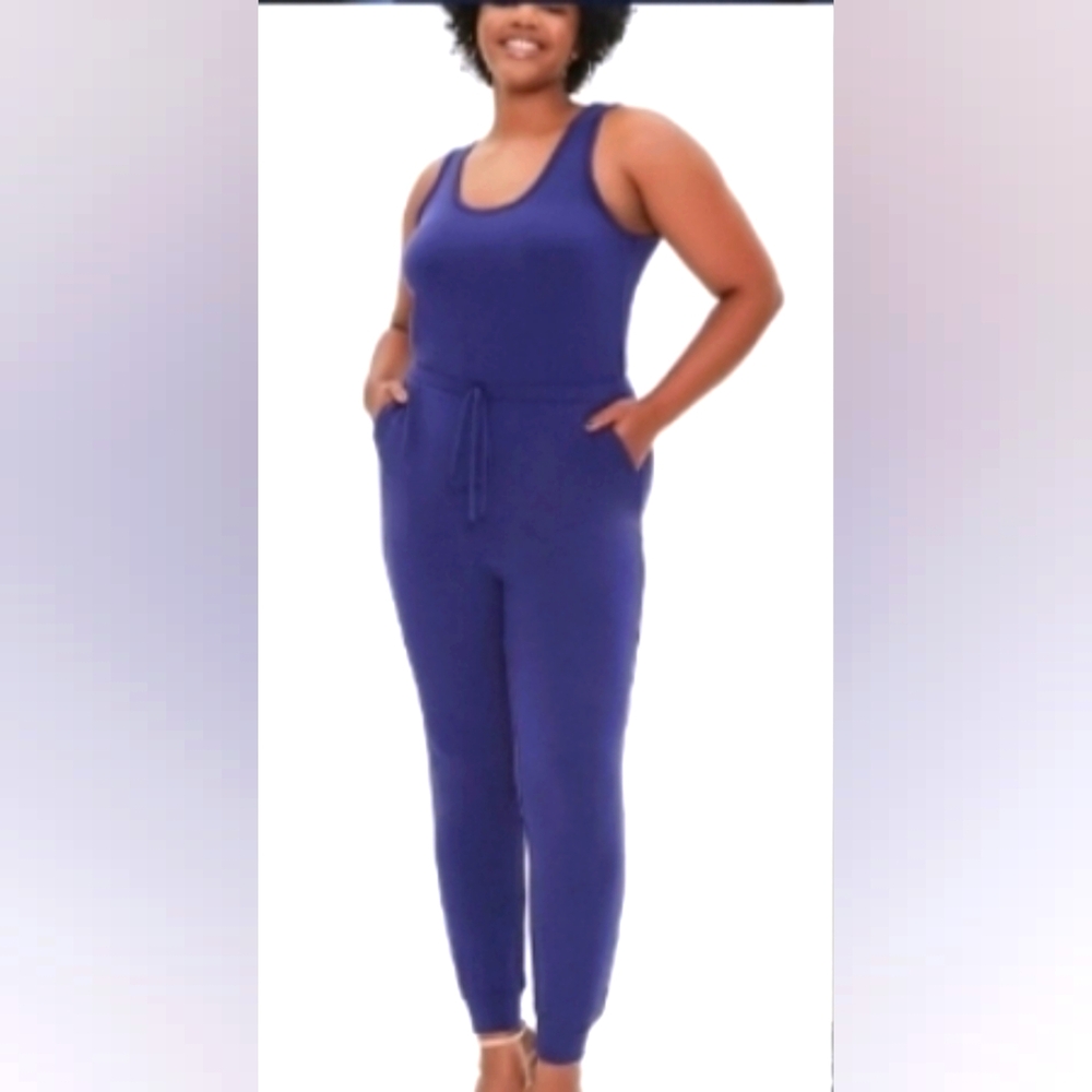 Forever 21 plus blue Jumpsuit w/pockets sz 3x nwt